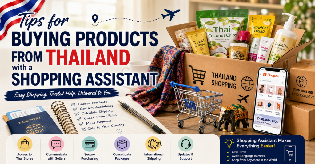tips for buying products from Thailand with shopping assistant